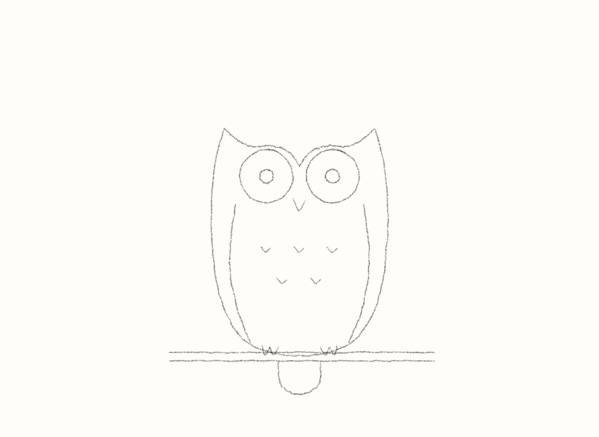 How to draw an owl